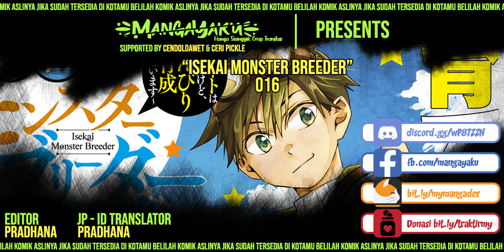 Isekai Monster Breeder Chapter 16 Bahasa Indonesia